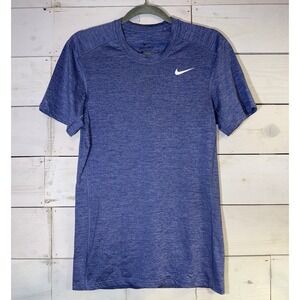 Nike Running Short Sleeve Blue Shirt Mens Size Small Dri-Fit Blue/purple